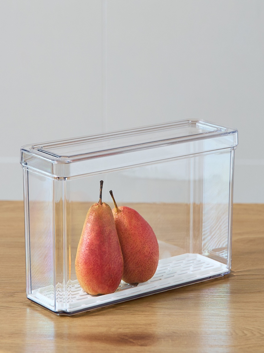 Sistematico Stackable Fridge Organizer with Drainage Tray - 2500 ml