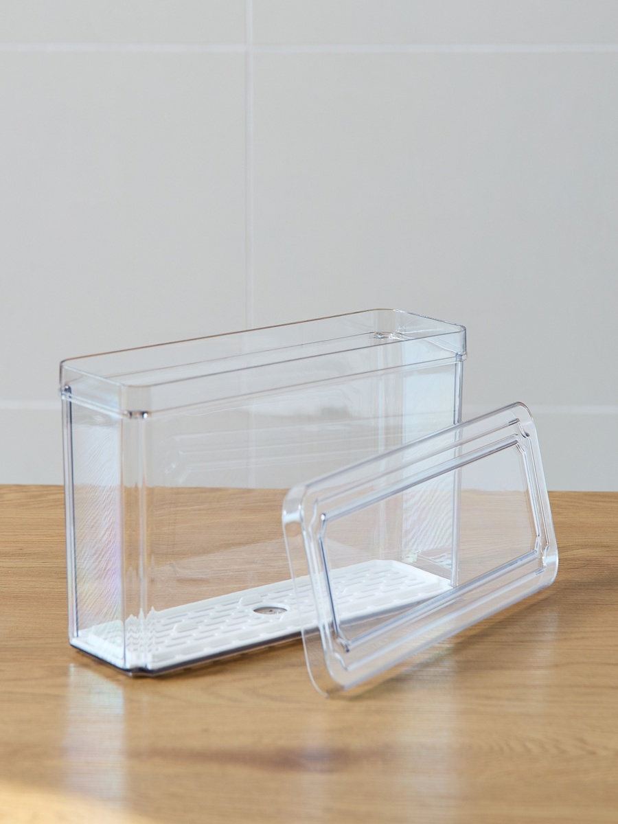 Sistematico Stackable Fridge Organizer with Drainage Tray - 2500 ml
