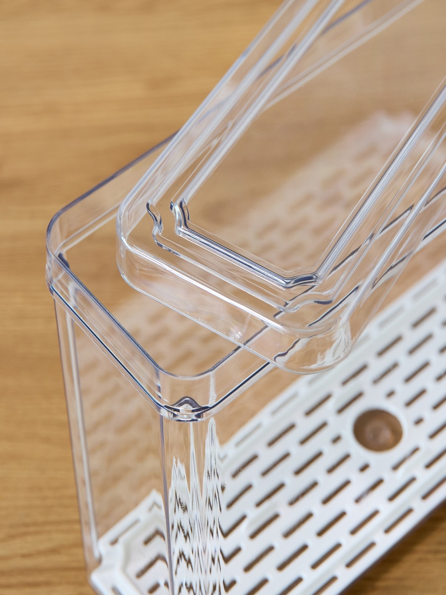 Sistematico Stackable Fridge Organizer with Drainage Tray - 2500 ml