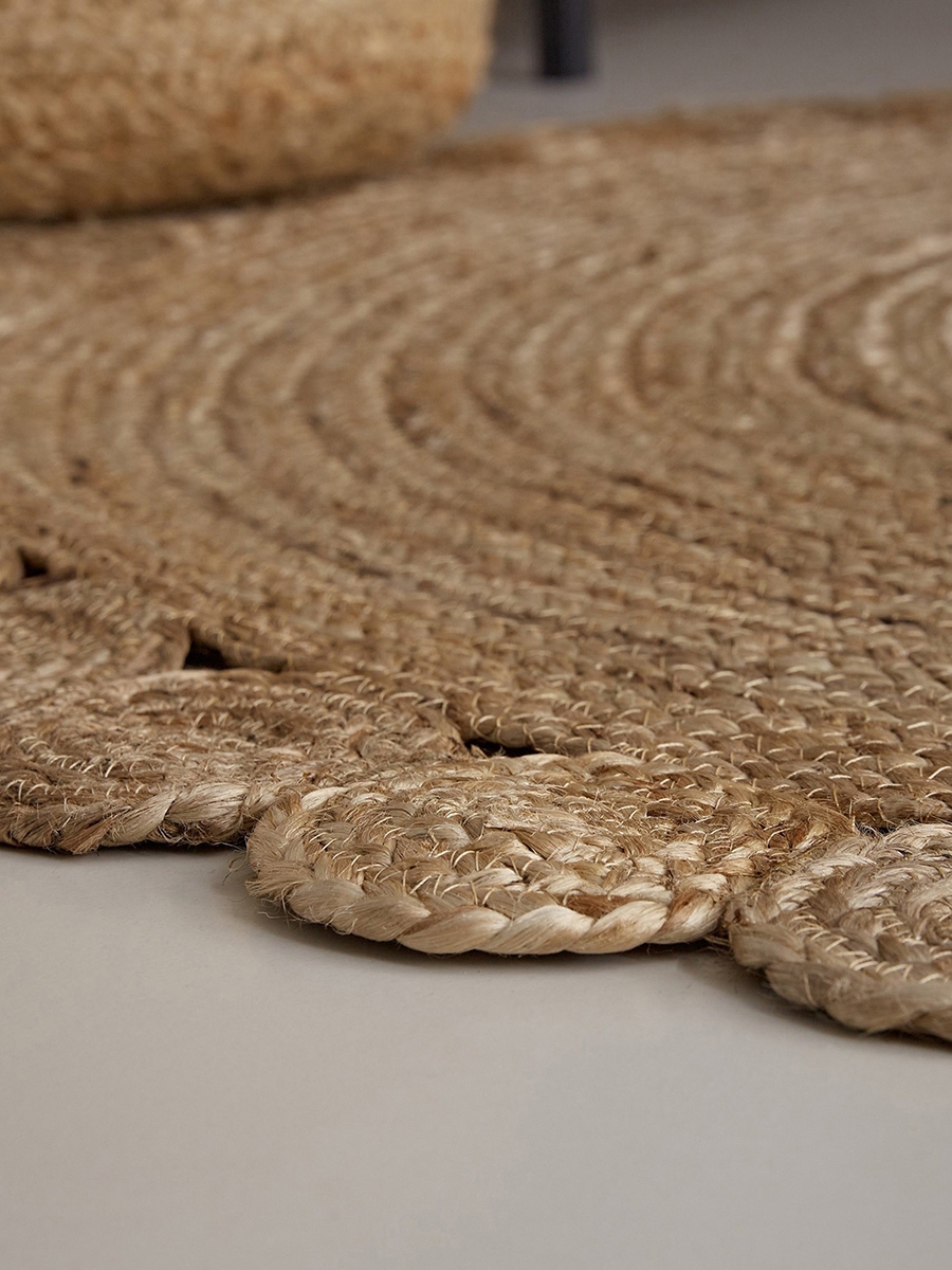 Natura Tapis Hand Braided Jute Rug - 120 cm