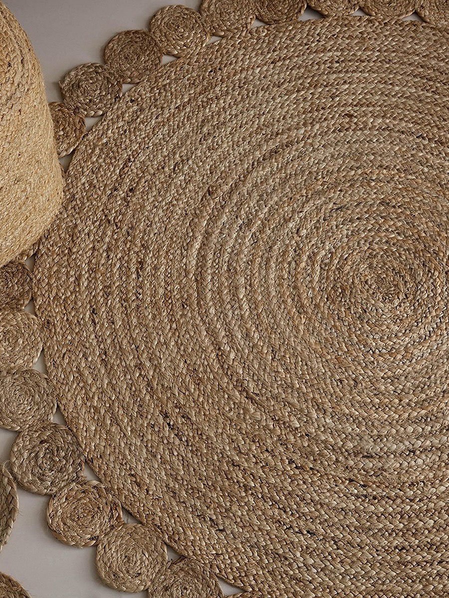 Natura Tapis Hand Braided Jute Rug - 120 cm