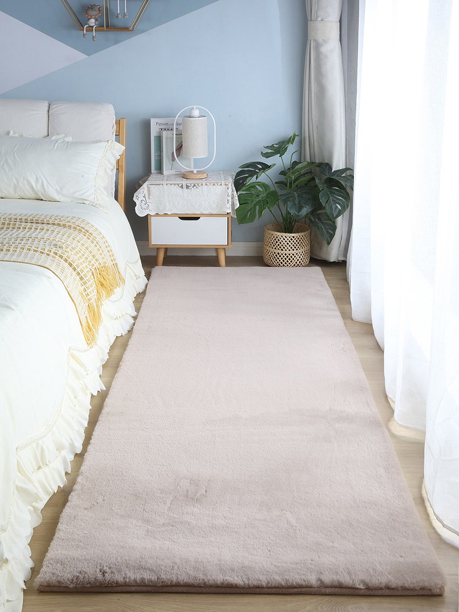 Faux Rabbit Fur Rug - 80x230 cm