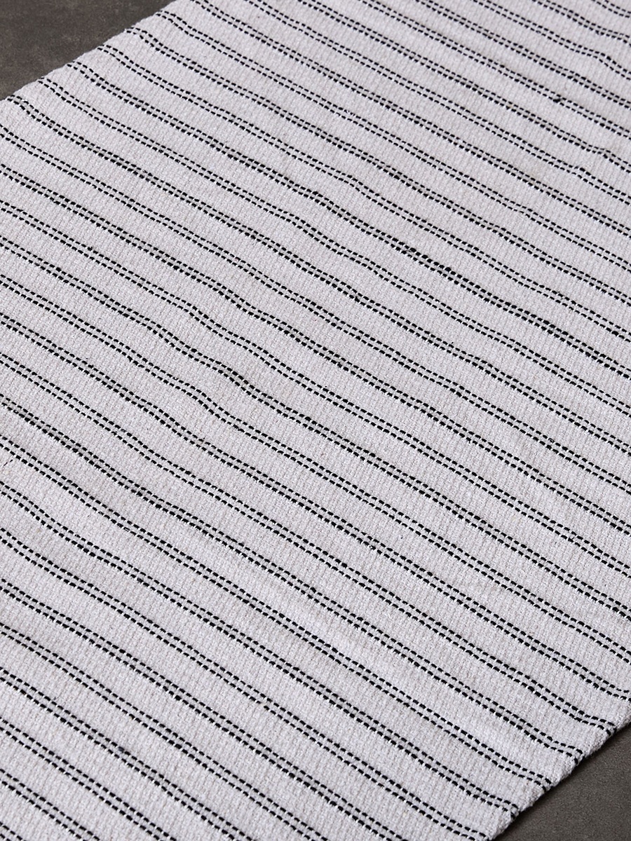 Allan Snow Recycled Cotton Dhurrie - 60x120 cm