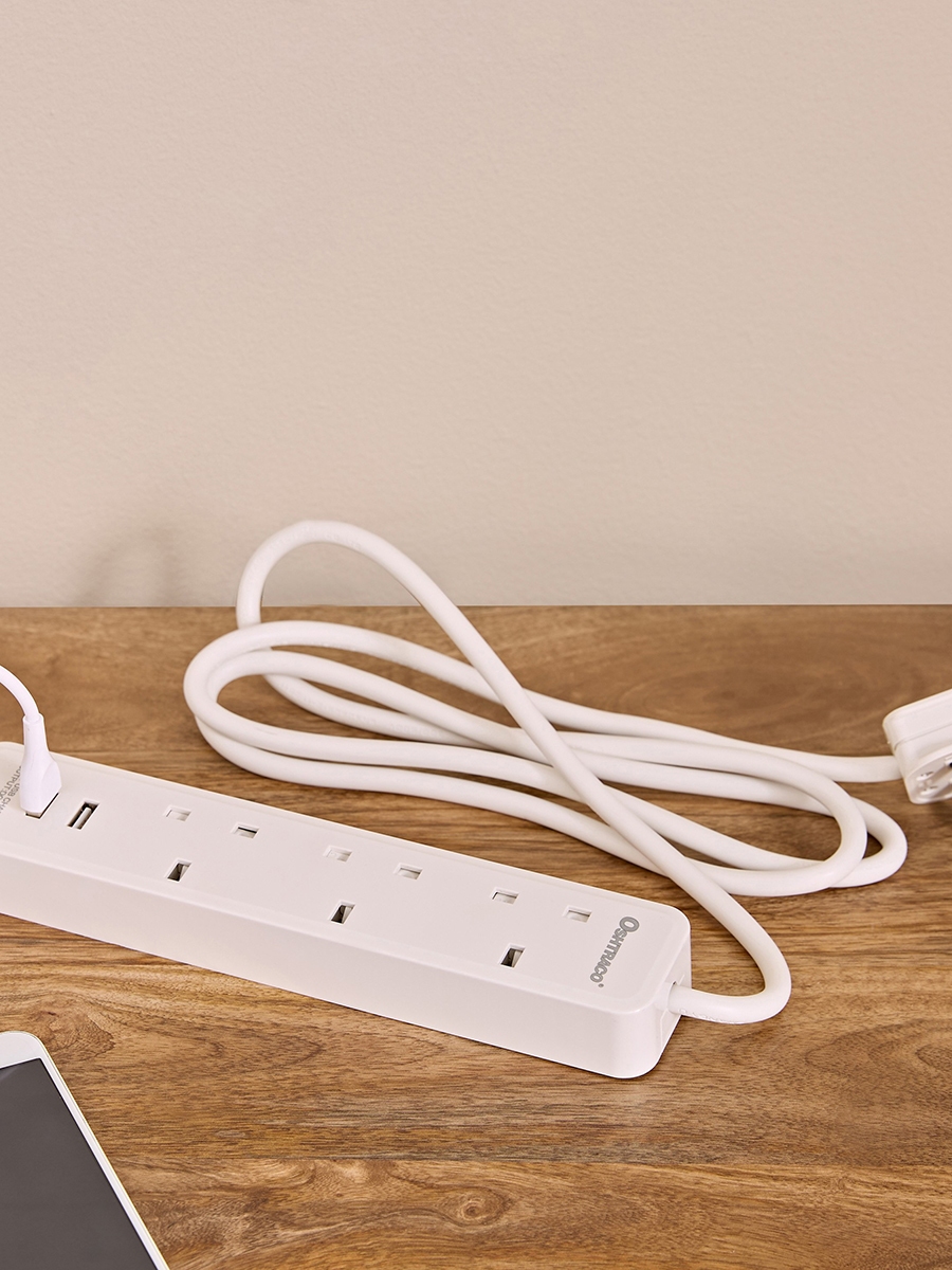 Oshtraco 3 Way UK Type Extension Cord - 15 m