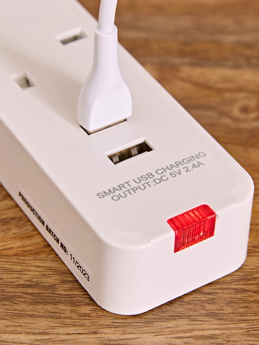 Oshtraco 3 Way UK Type Extension Cord - 15 m