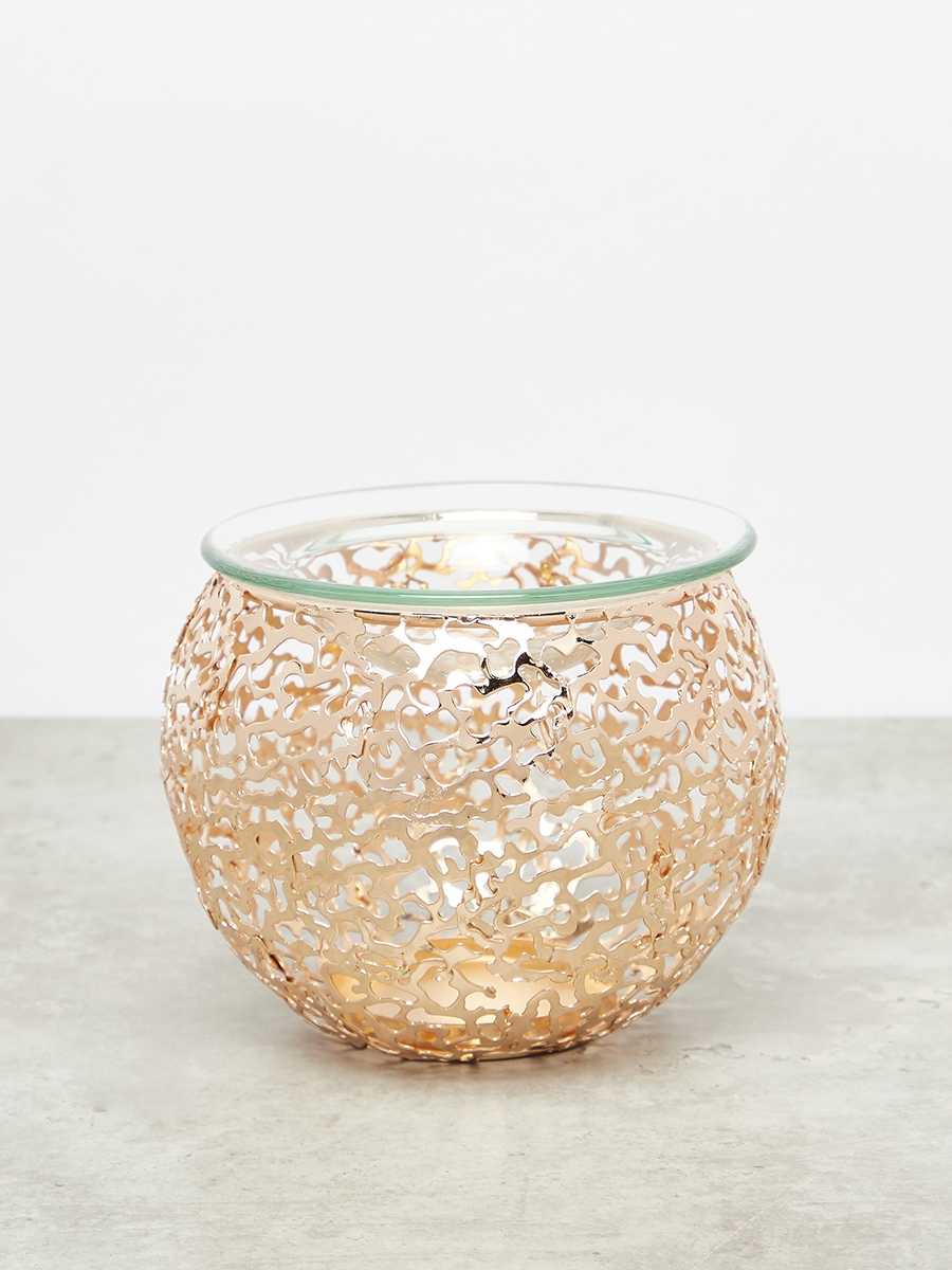 Metallic Cutwork Oil Burner - 9 cm