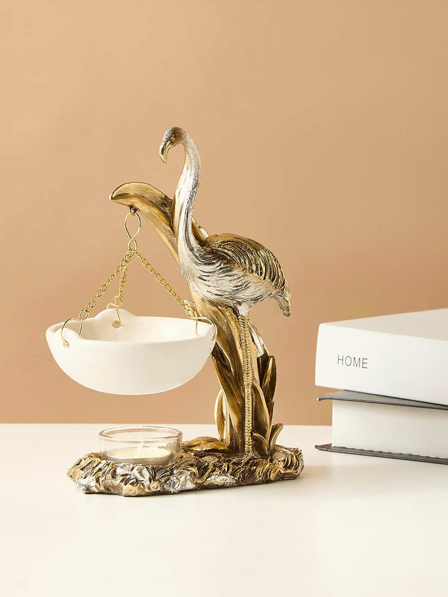 Crane Accent Ceramic Oil Burner - 15x8x20 cm