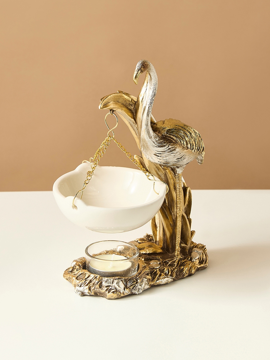 Crane Accent Ceramic Oil Burner - 15x8x20 cm