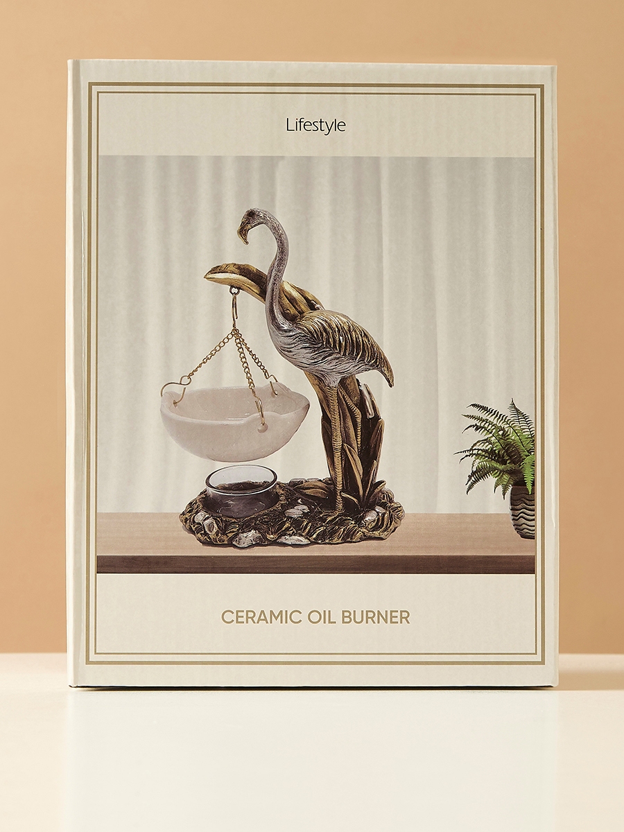Crane Accent Ceramic Oil Burner - 15x8x20 cm
