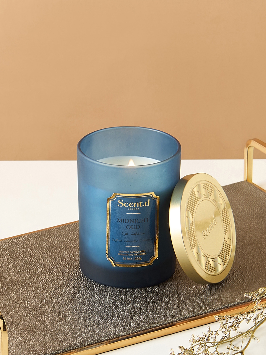 جرة شمعة معطرة ميدنايت عود من سينت. د لندن - 226 جرام