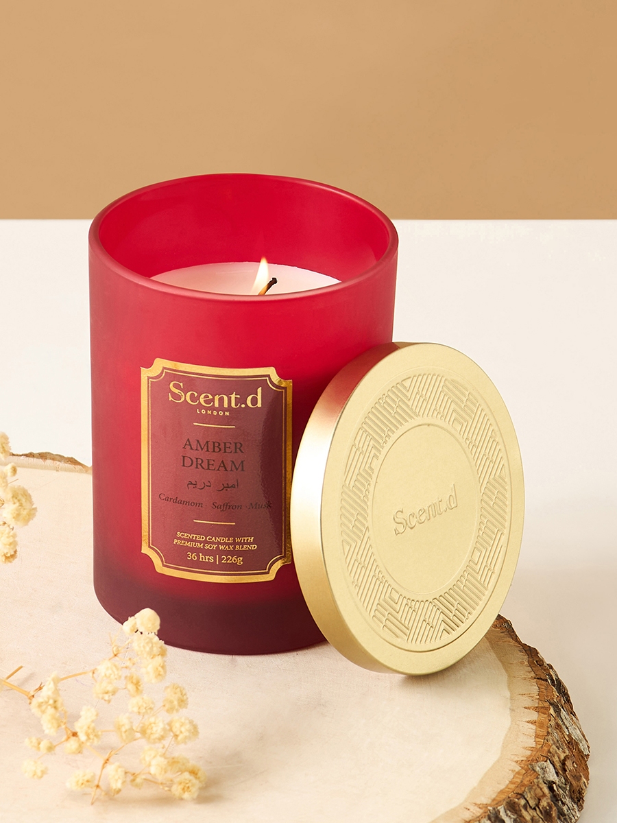 Scent.d London Amber Dream Scented Jar Candle - 226 gm