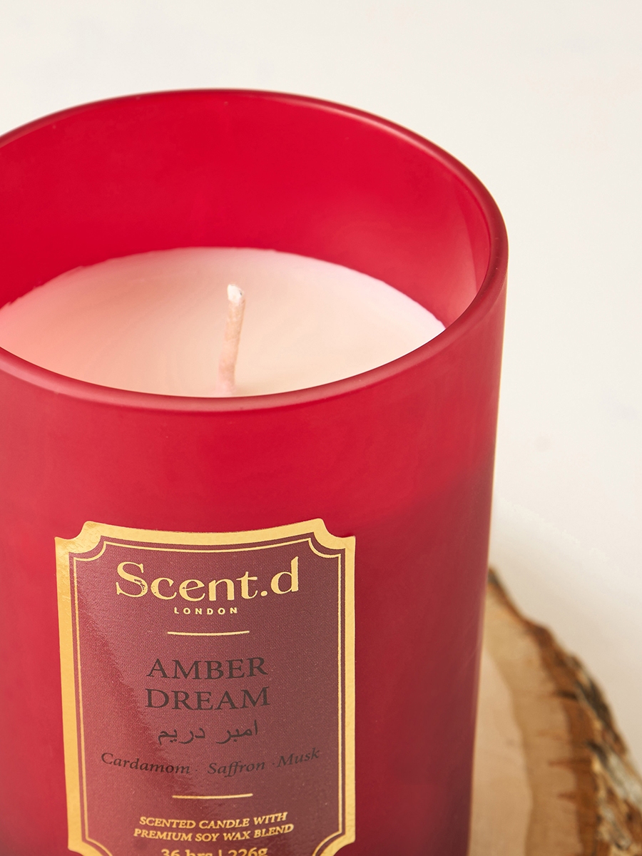 Scent.d London Amber Dream Scented Jar Candle - 226 gm