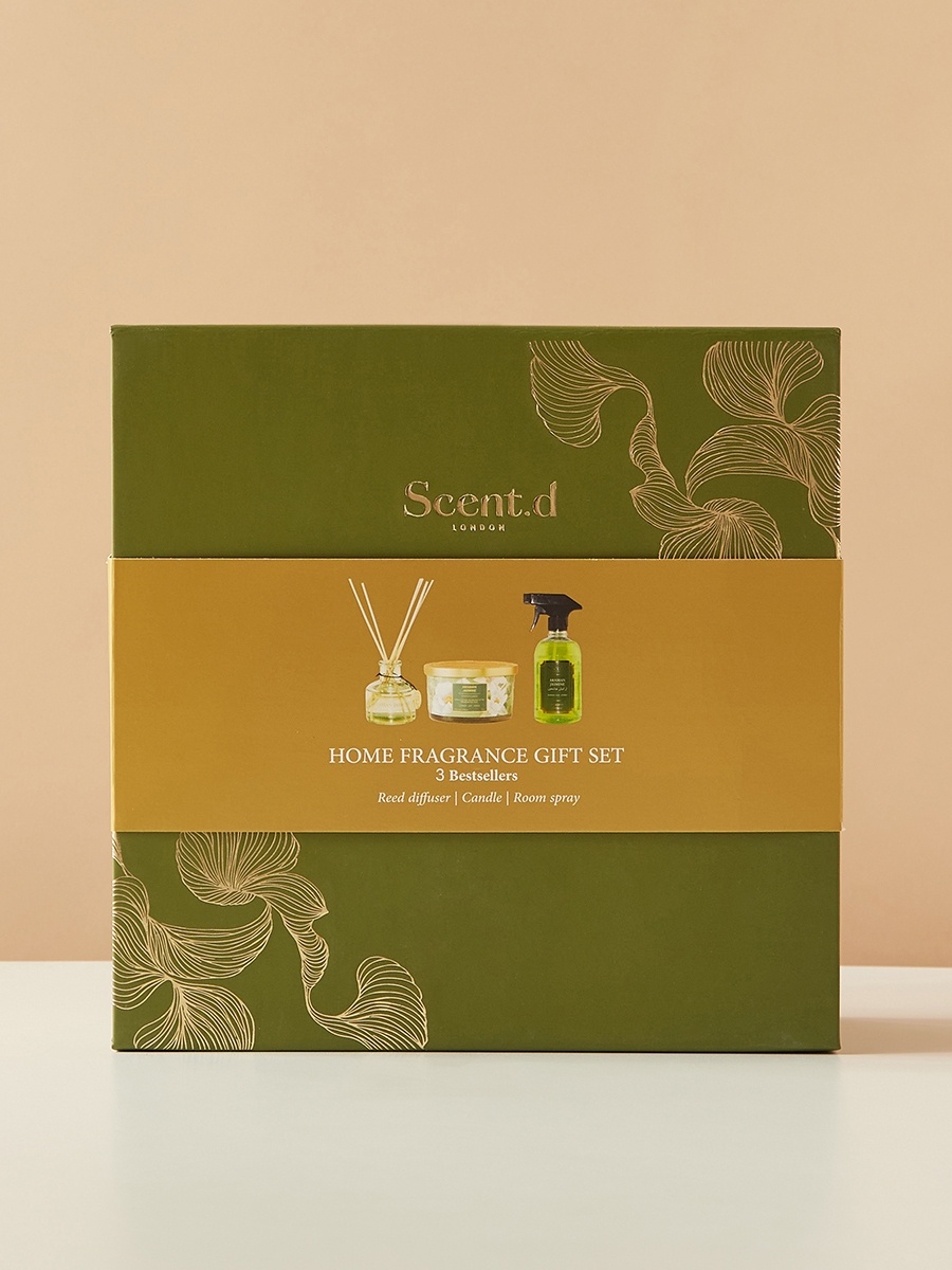 Scent.d London 3-Piece Arabian Jasmine Home Fragrance Gift Set