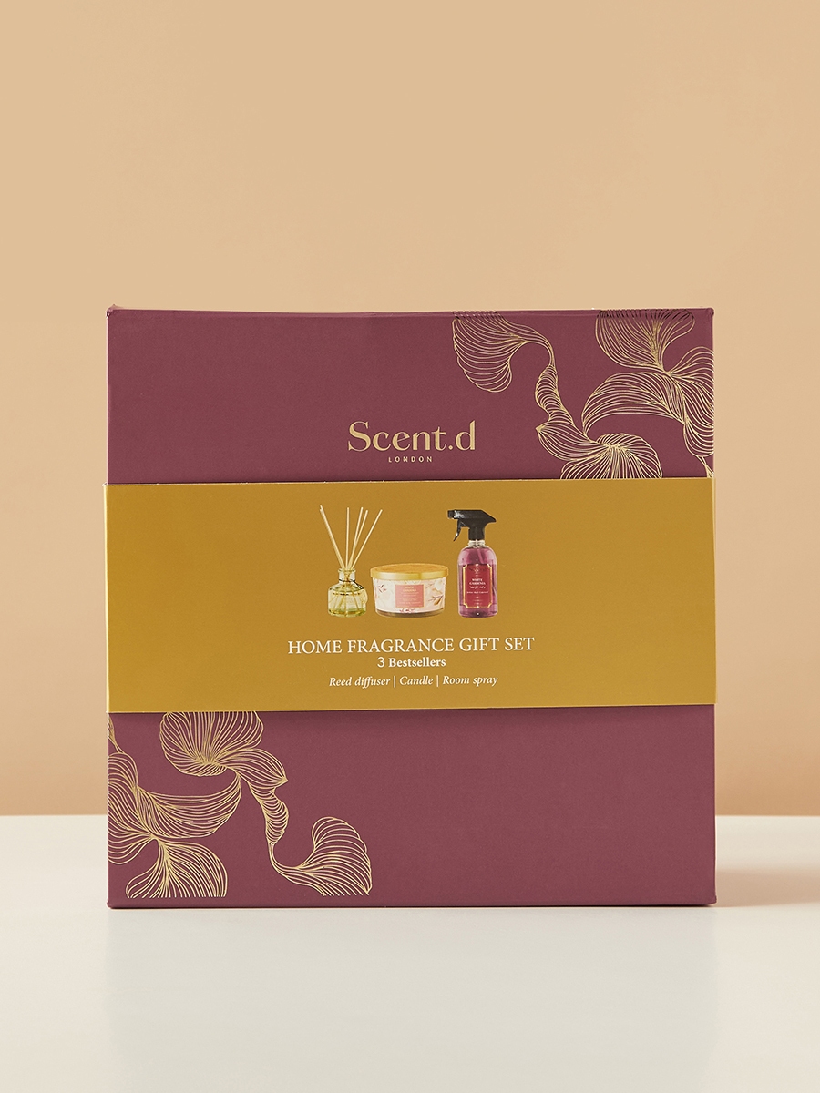 Scent.d London 3-Piece White Gardenia Home Fragrance Gift Set