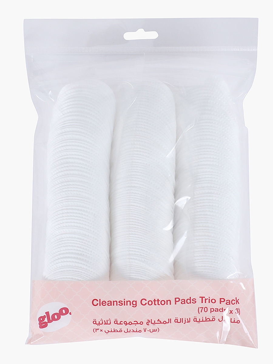 210-Piece Cleansing Cotton Pads Trio Pack