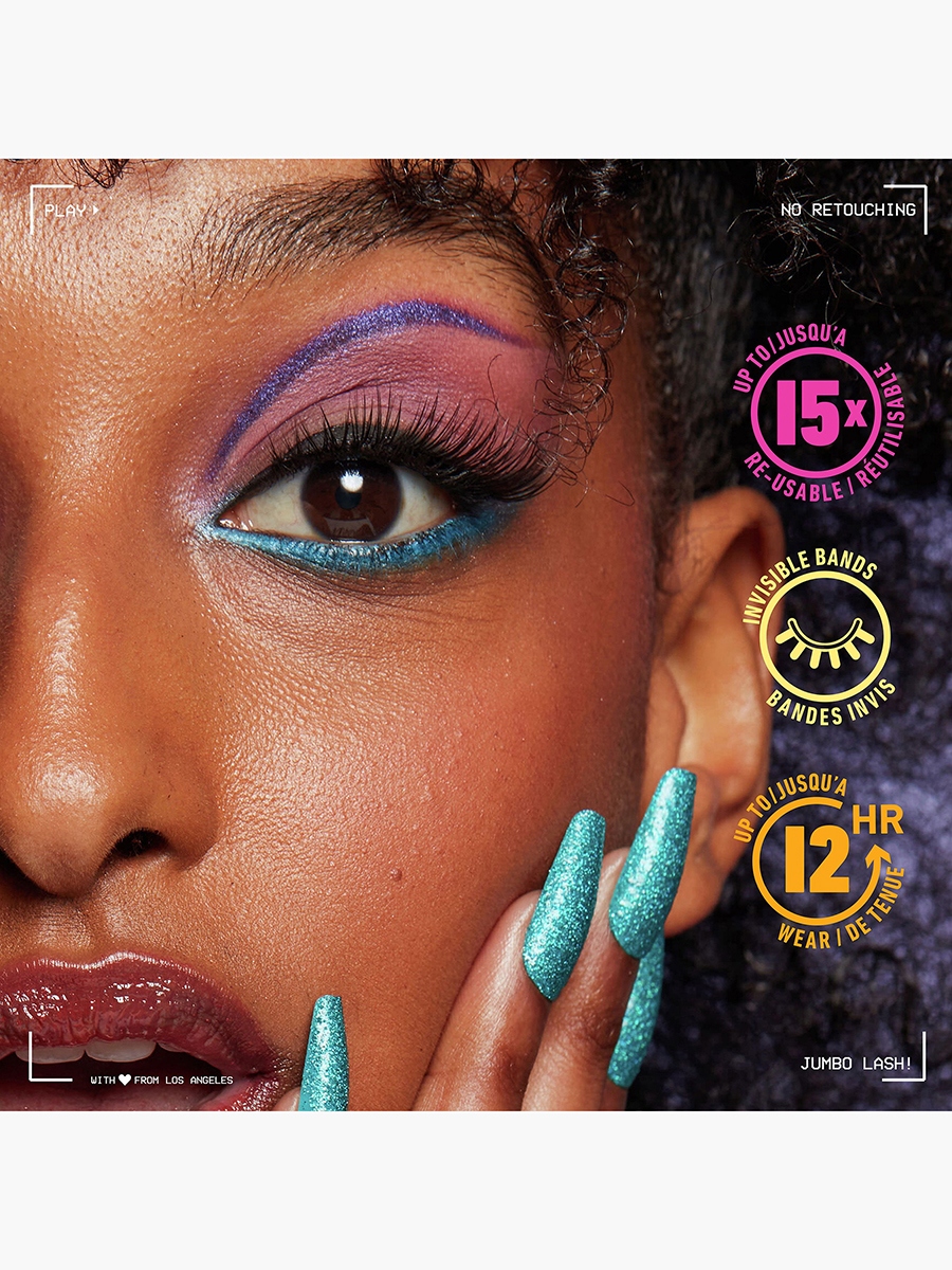 Jumbo Lash Longwear False Lash System Fringe Glam Kit