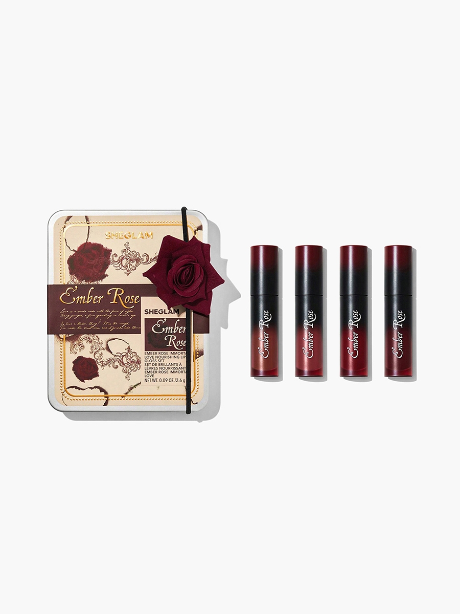 SHEGLAM Ember Rose Immortal Love Nourishing Lip Gloss Set