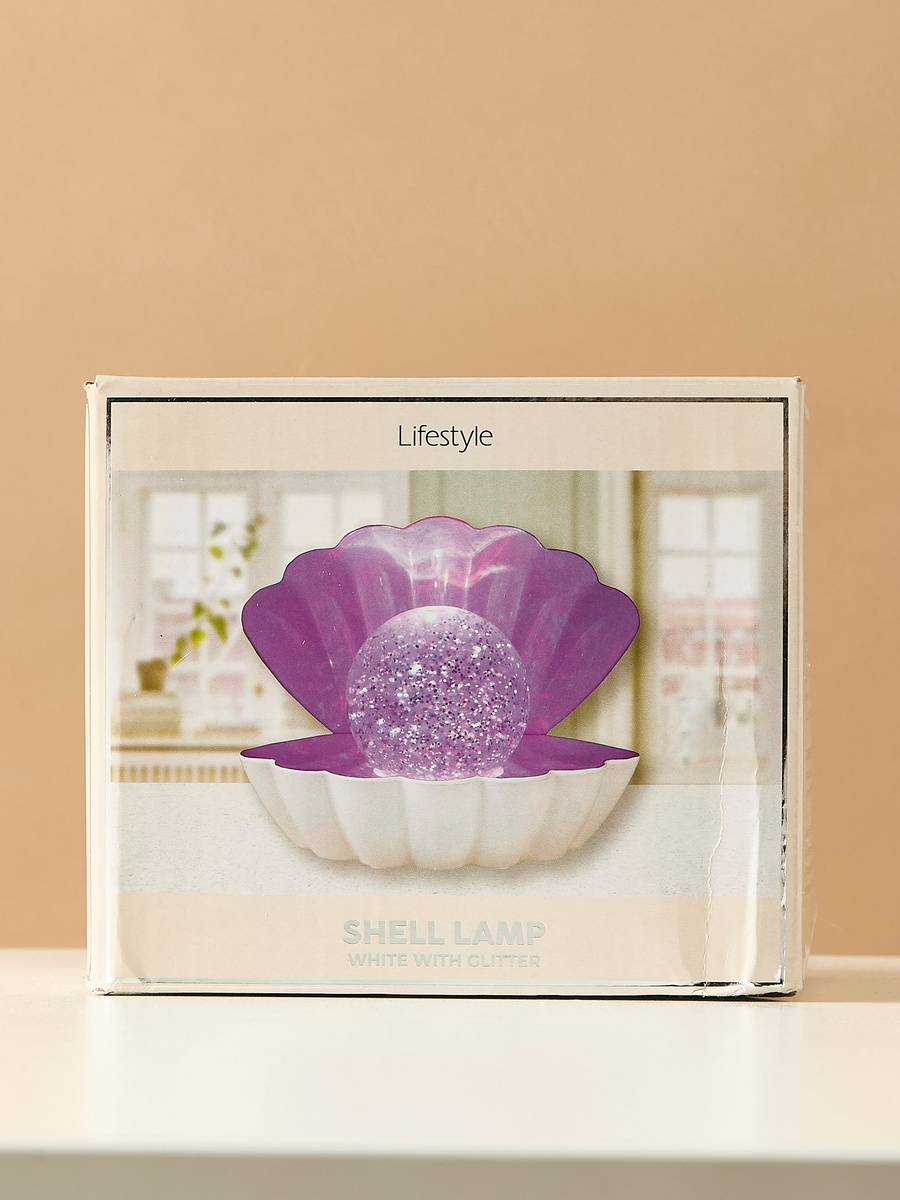 Pearl Shell Patterned Lamp with Glitter
