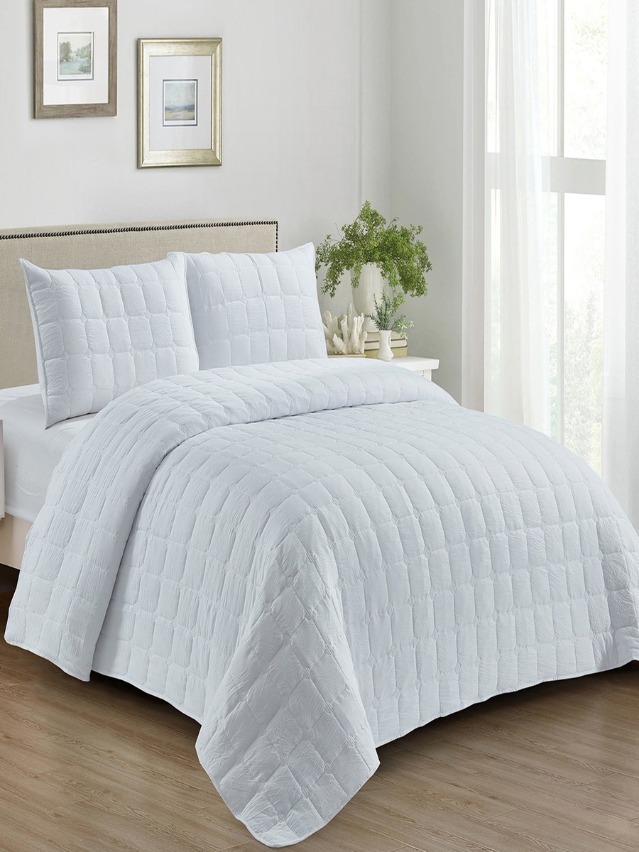 Lexus Nevis 3-Piece Pre-Washed Micro Twin Quilt Bedspread Set - 160x230 cm