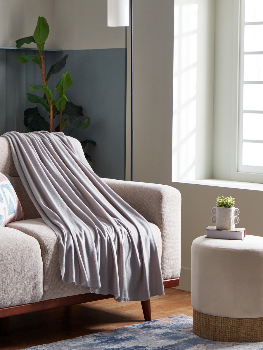 Atlanta Solid Recycled Polar Fleece Twin Blanket - 150x200 cm