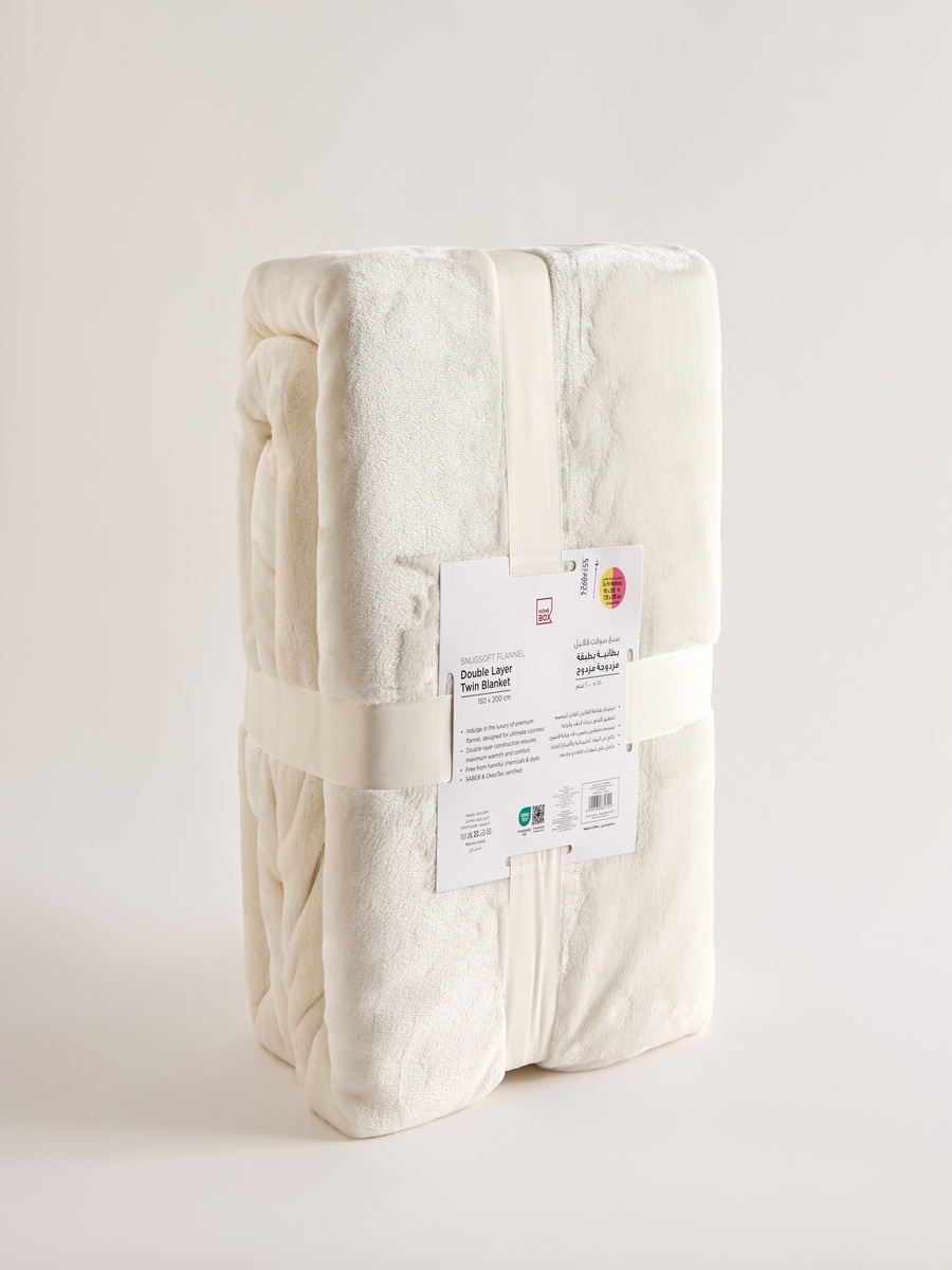 Snugsoft Flannel Double Layer King Blanket - 220x240 cm