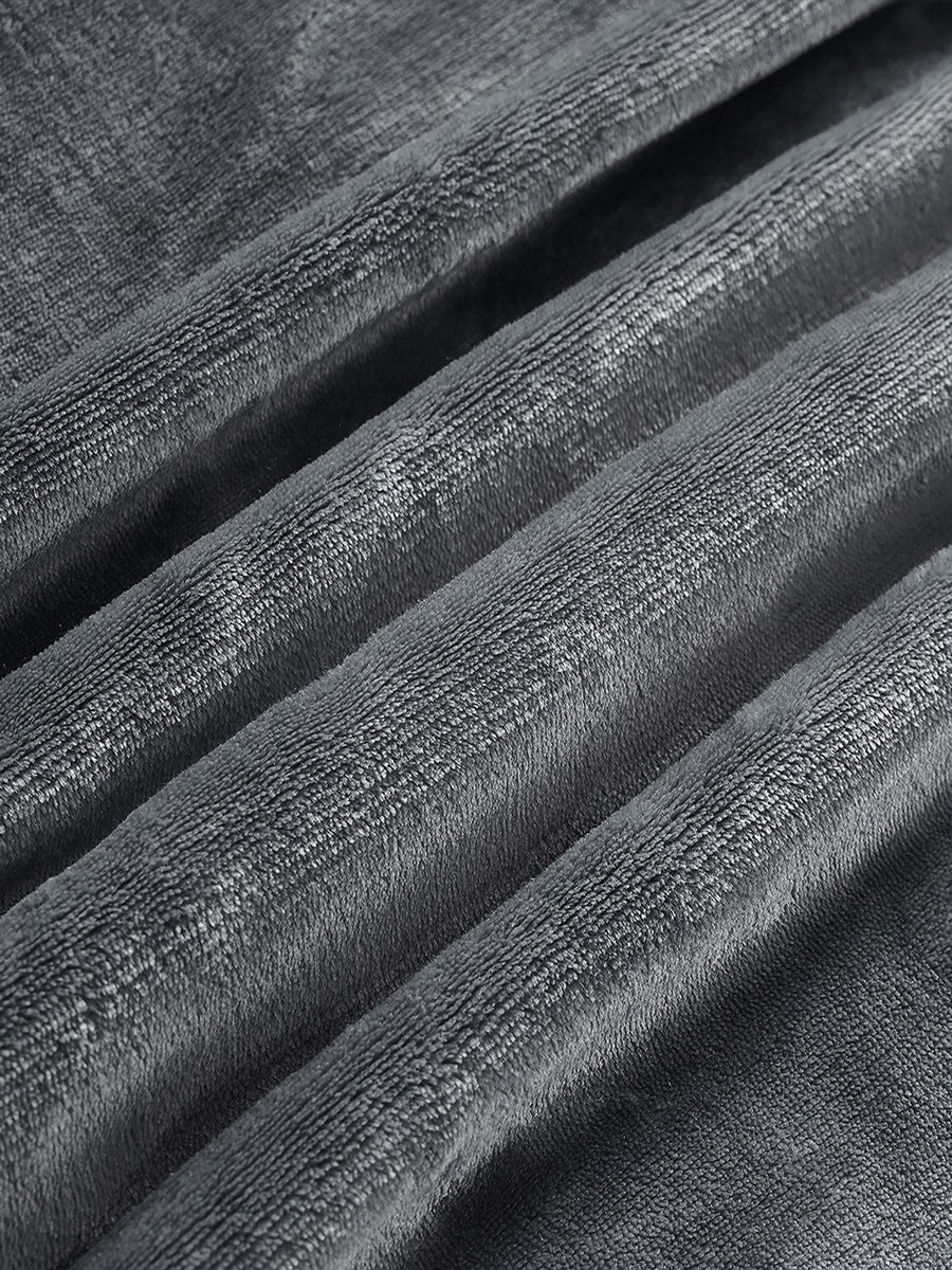 Nariko 3-Piece Solid Flannel King Comforter Set - 220x240 cm