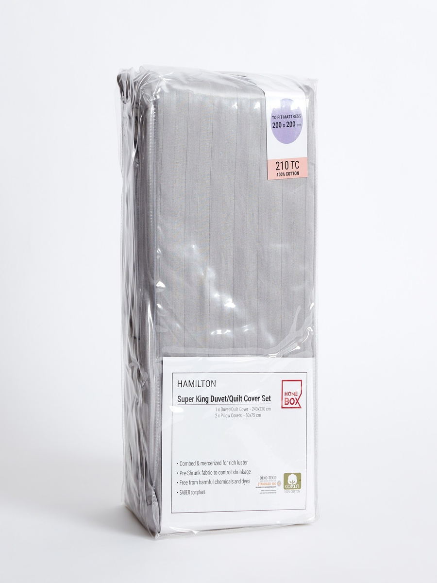 Hamilton Super King Size 3-Piece Duvet Cover Set - 240x220 cm
