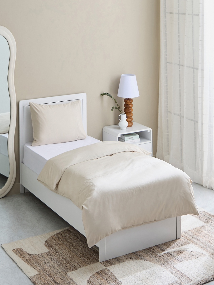 Purely-percale 2-Piece 300TC Percale Single Duvet Quilt Cover Set - 135x200 cm