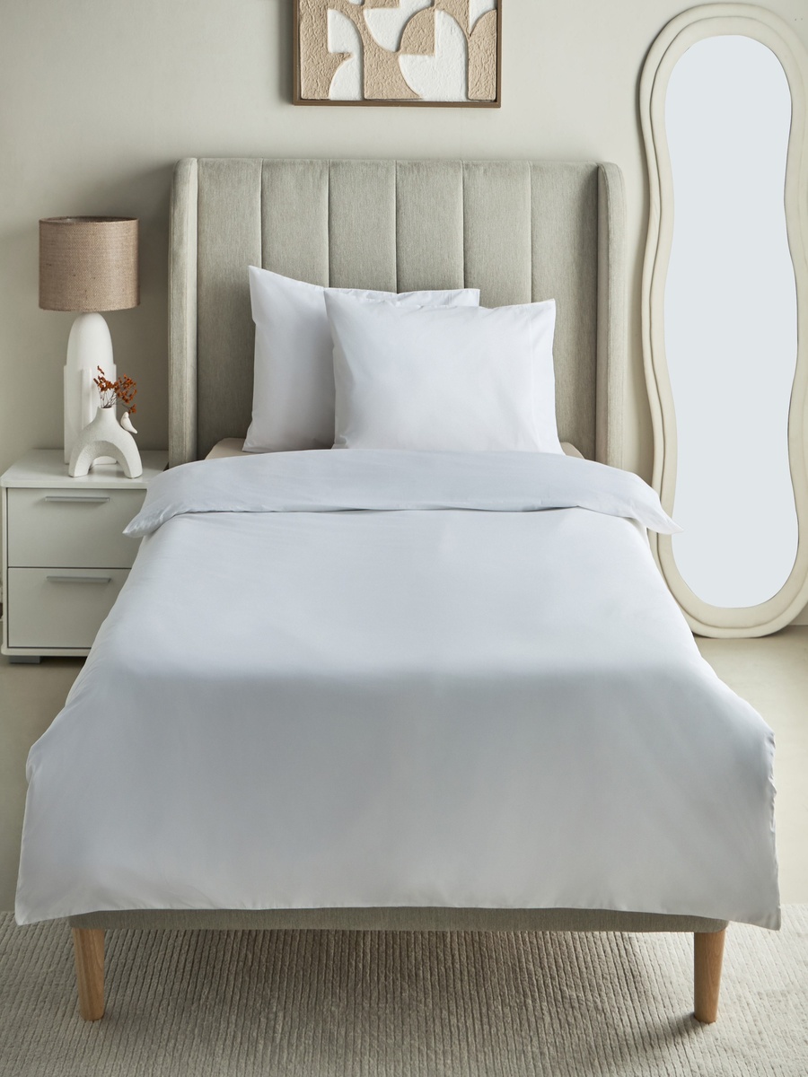 Purely-percale 2-Piece 300TC Percale Single Duvet Quilt Cover Set - 135x200 cm