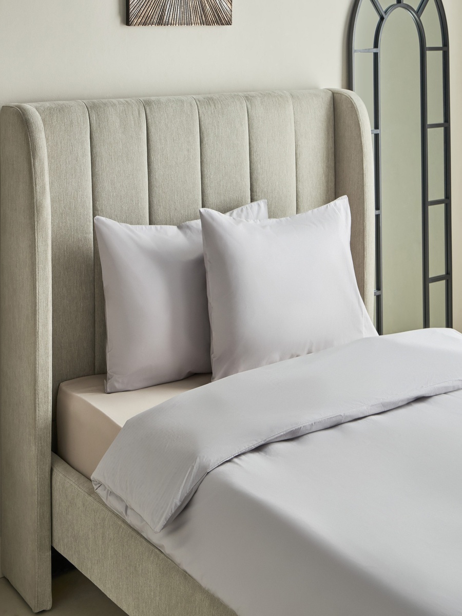 Purely-percale 3-Piece 300TC Percale Twin Duvet Quilt Cover Set - 150x220 cm