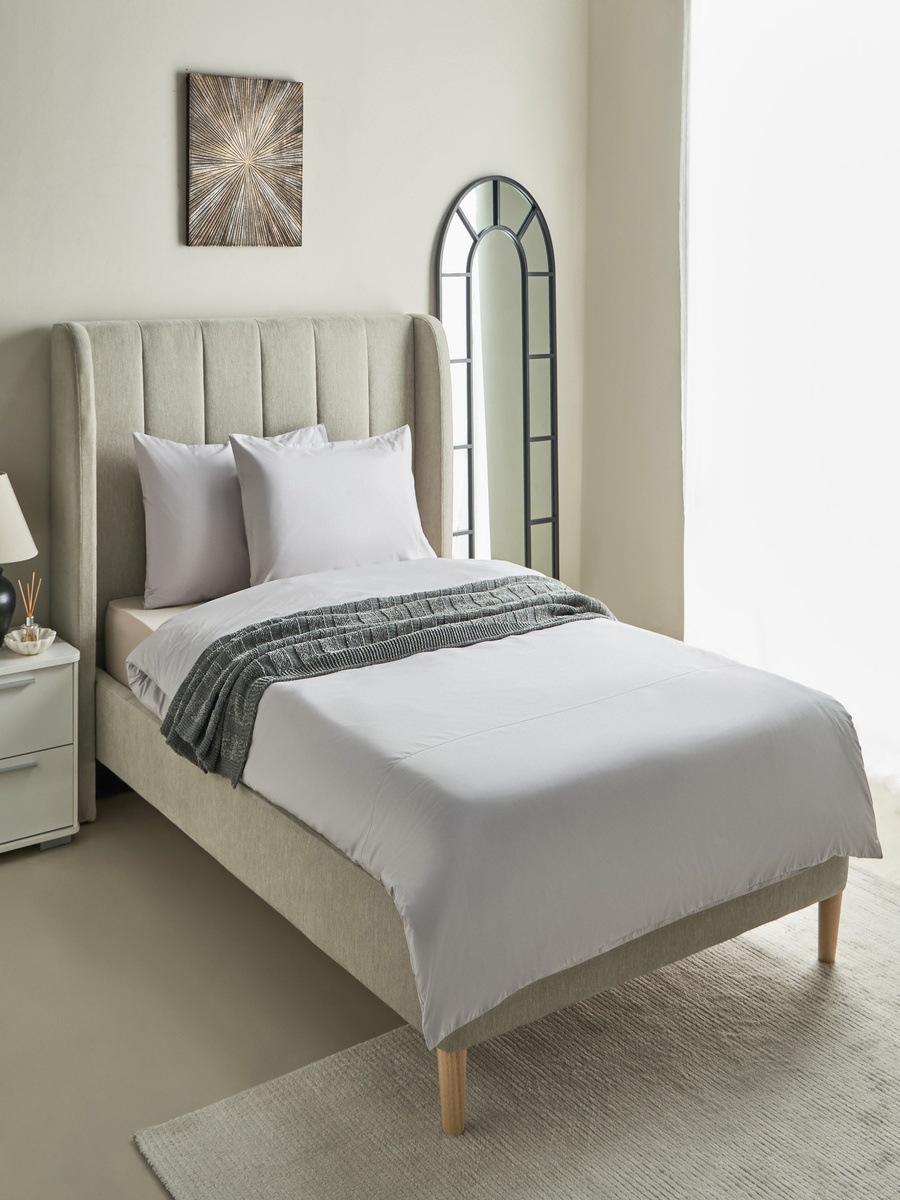 Purely-percale 3-Piece 300TC Percale Twin Duvet Quilt Cover Set - 150x220 cm