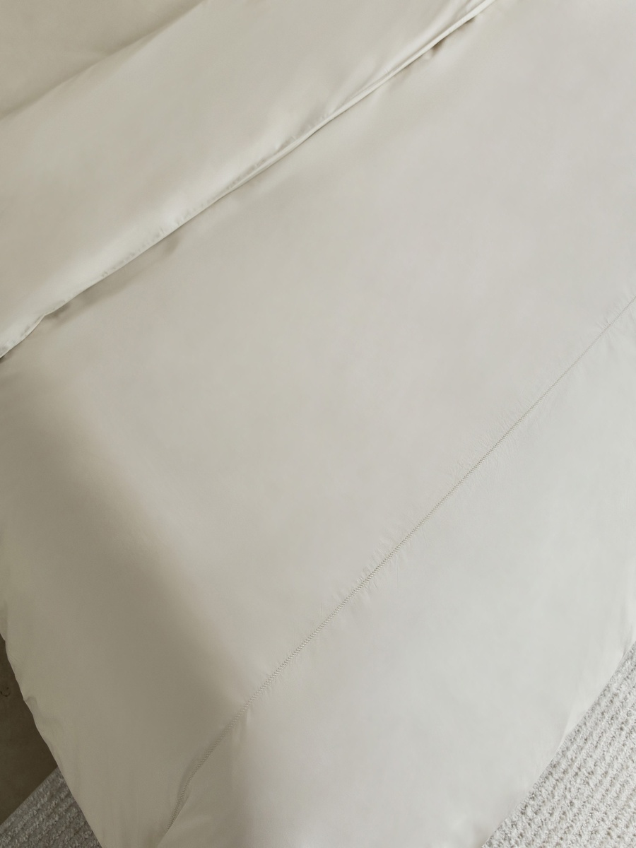 Purely-percale 3-Piece 300TC Percale Queen King Duvet Quilt Cover Set - 220x220 cm