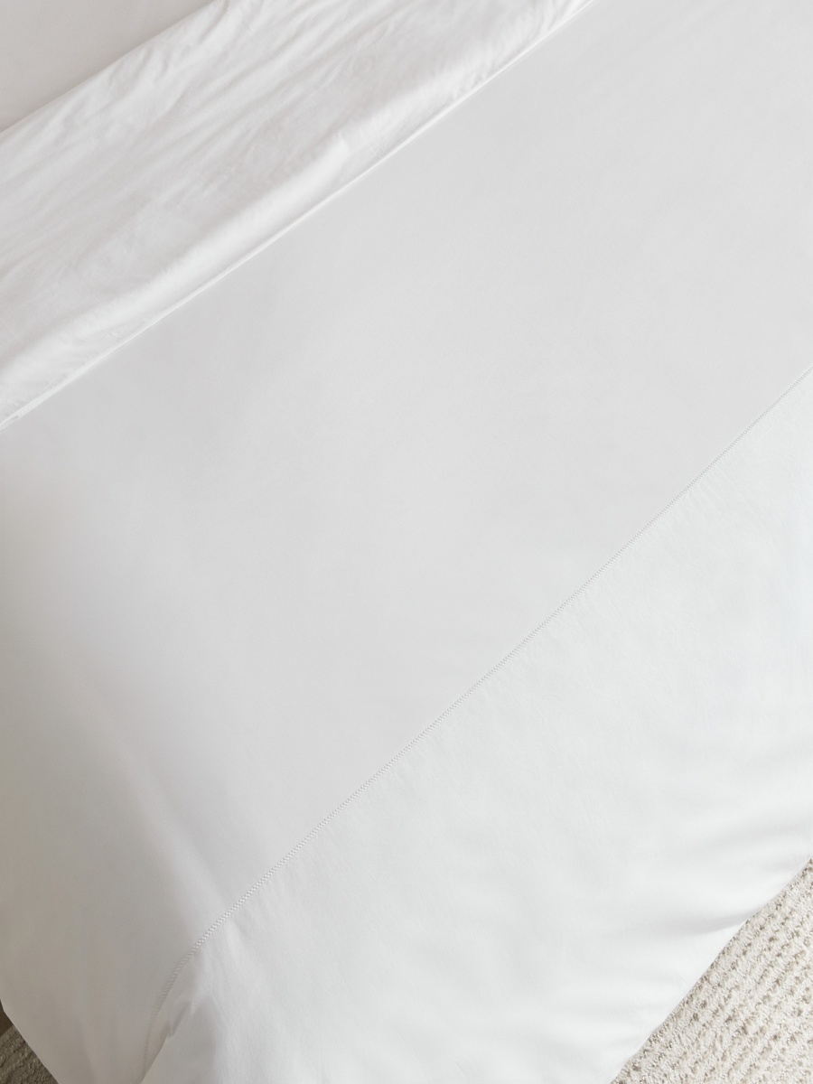 Purely-percale 3-Piece 300TC Percale Queen King Duvet Quilt Cover Set - 220x220 cm