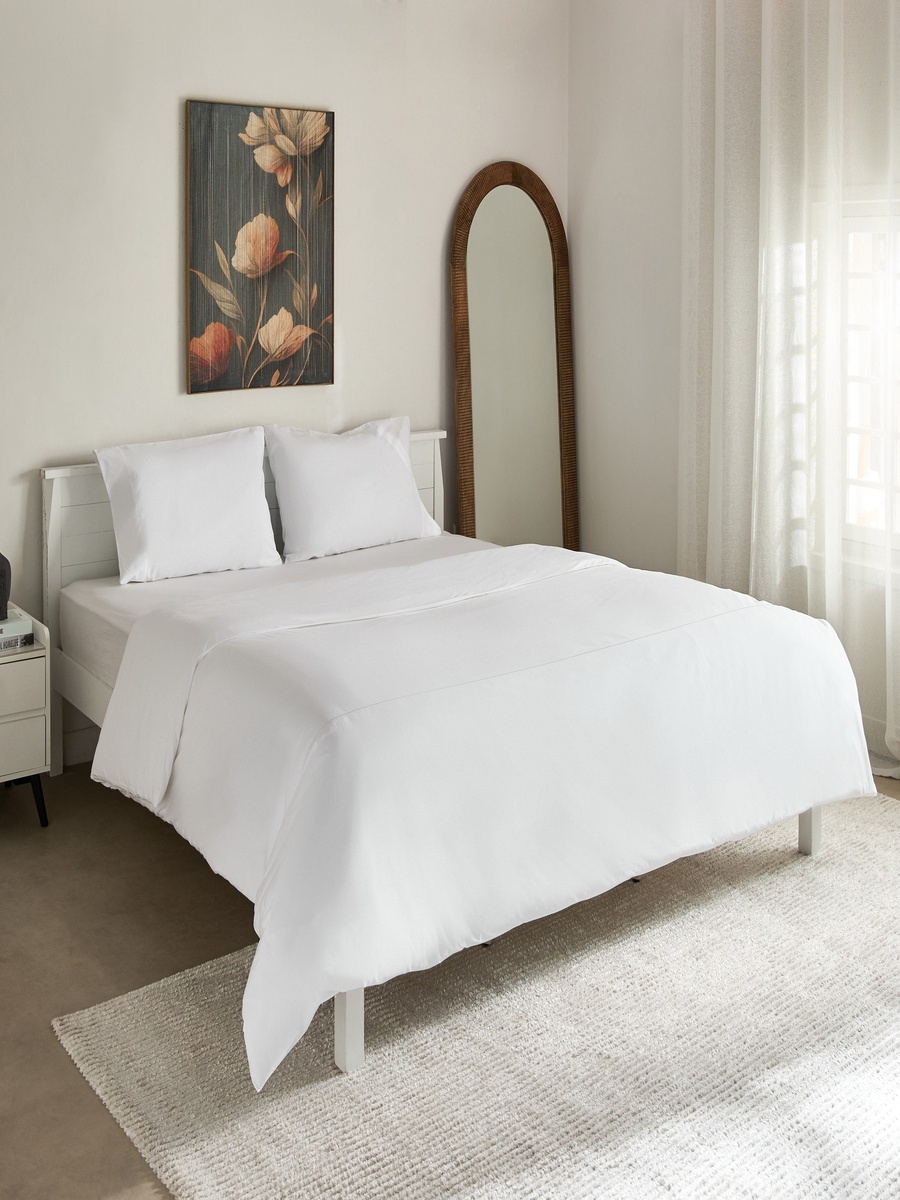 Purely Percale 3-Piece Super King Duvet Cover Set - 240x220 cm
