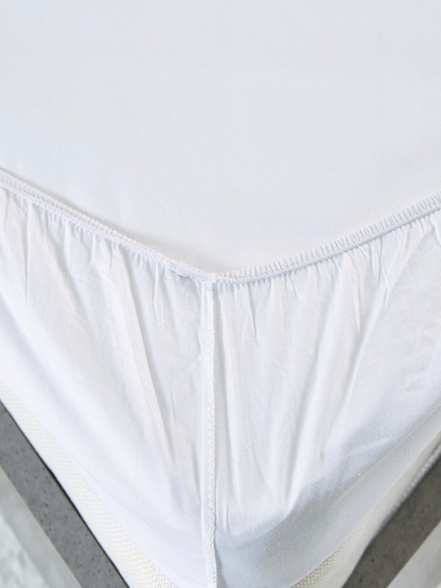 Ballina Solid Cotton Twin Fitted Sheet - 120x200+33 cm