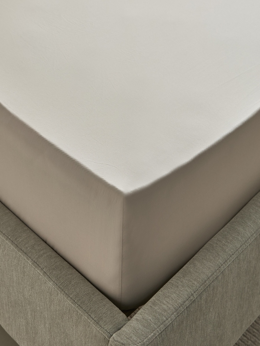 Purely-percale 300TC Single Fitted Sheet - 90x200+36 cm