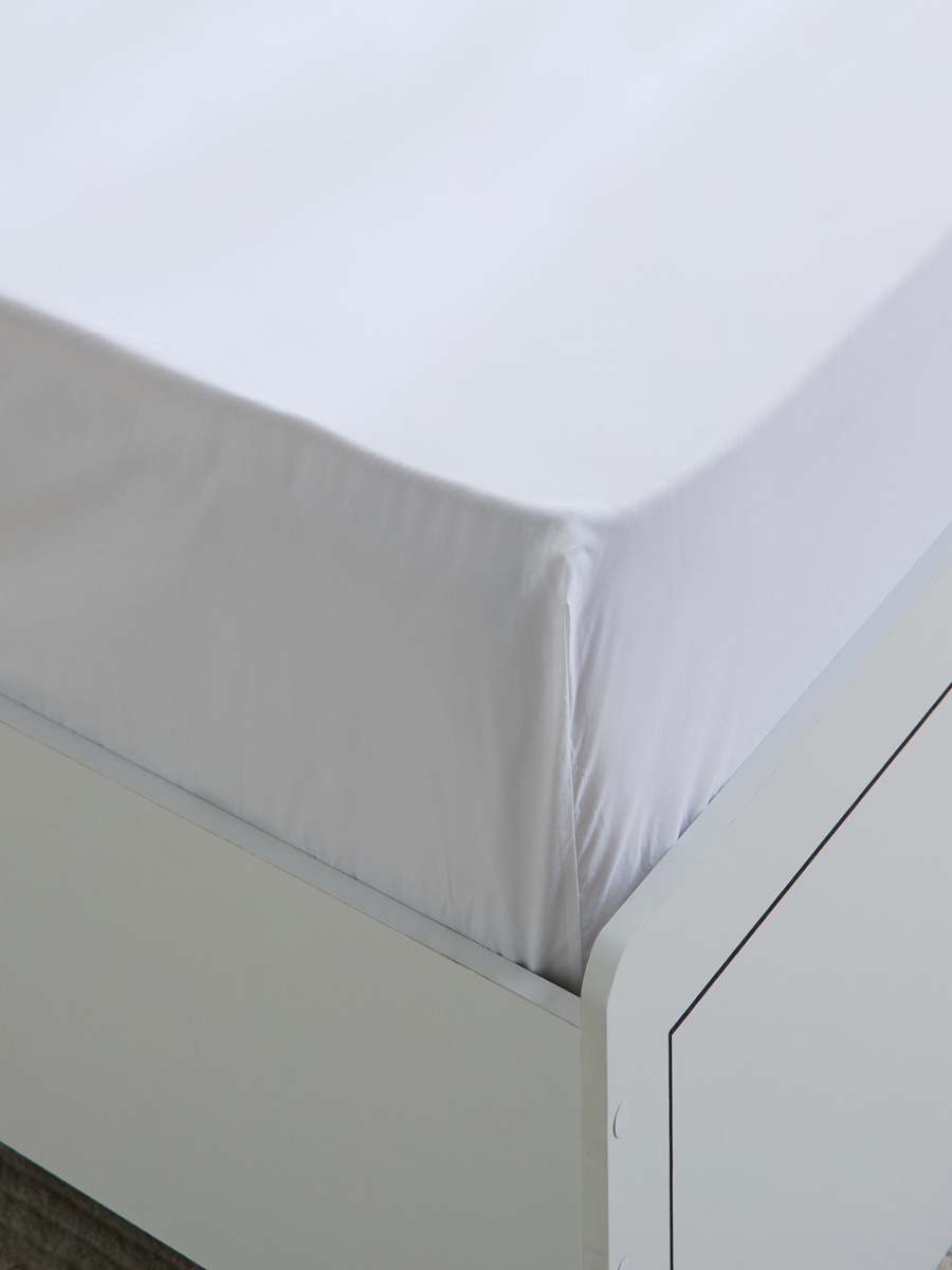 Purely-percale 300TC Single Fitted Sheet - 90x200+36 cm