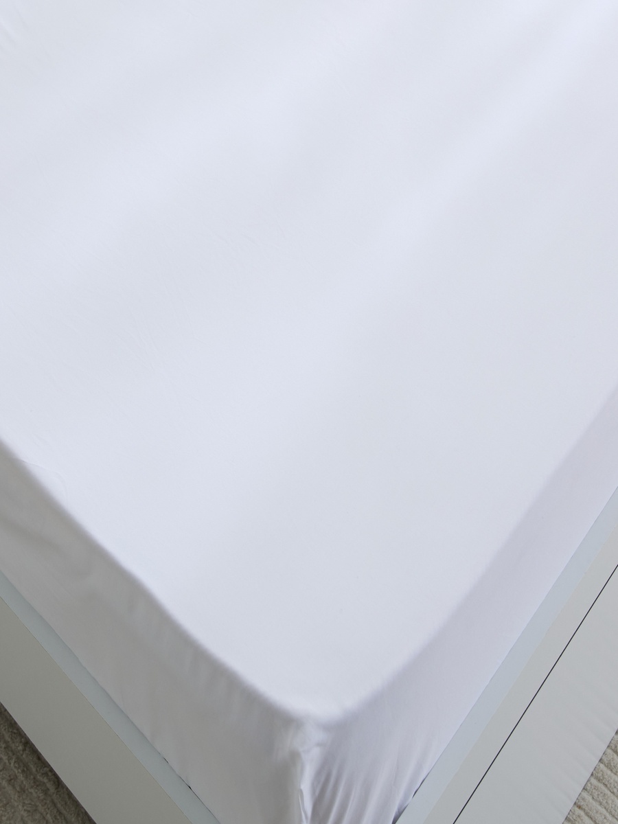 Purely-percale 300TC Single Fitted Sheet - 90x200+36 cm
