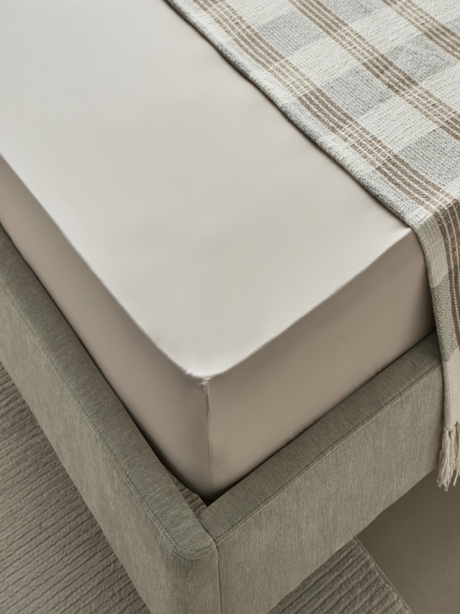 Purely Percale Twin Fitted Sheet - 120x200+40 cm