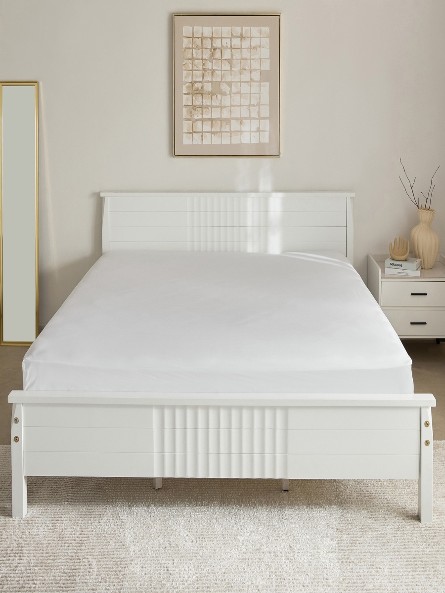 Purely Percale Olympic Queen Fitted Sheet - 160x200+40 cm