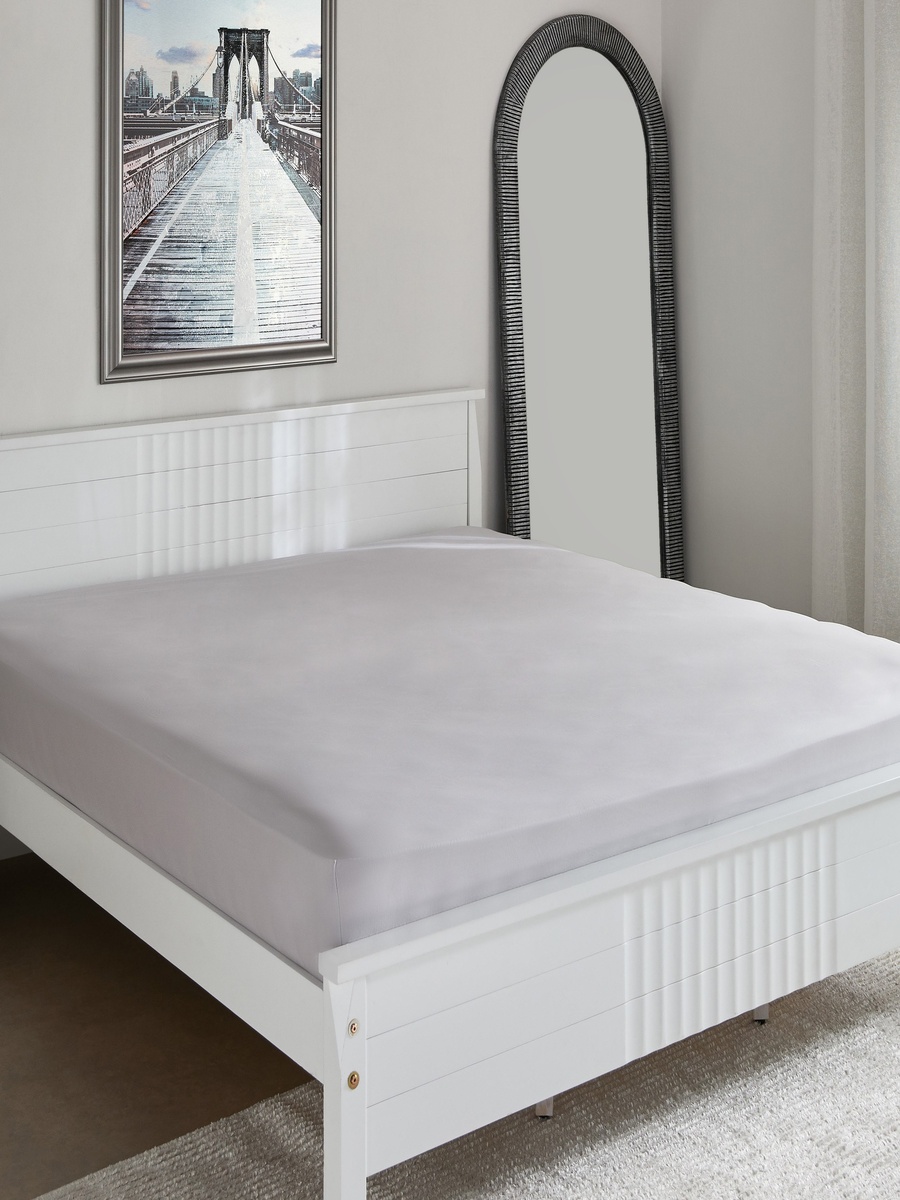 Purely Percale 300 TC Super King Fitted Sheet - 200x200+40 cm