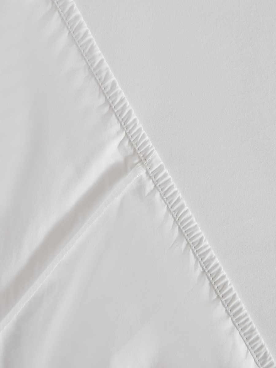 Purely Percale 300 TC Super King Fitted Sheet - 200x200+40 cm