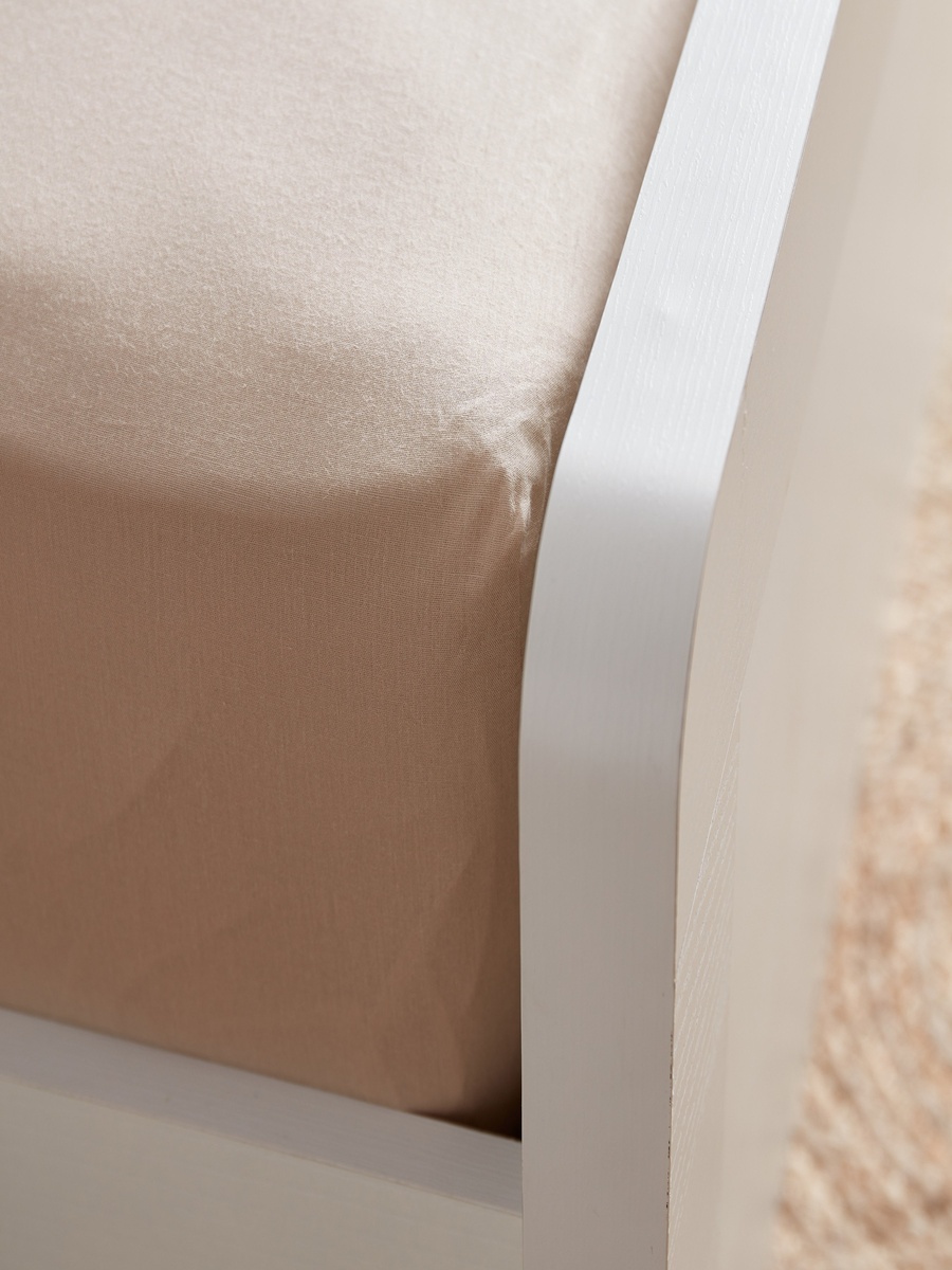 Essential King Cotton Fitted Sheet - 180x200+25 cm