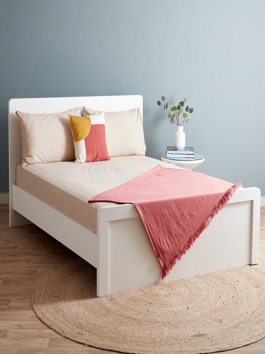 Essential King Cotton Fitted Sheet - 180x200+25 cm