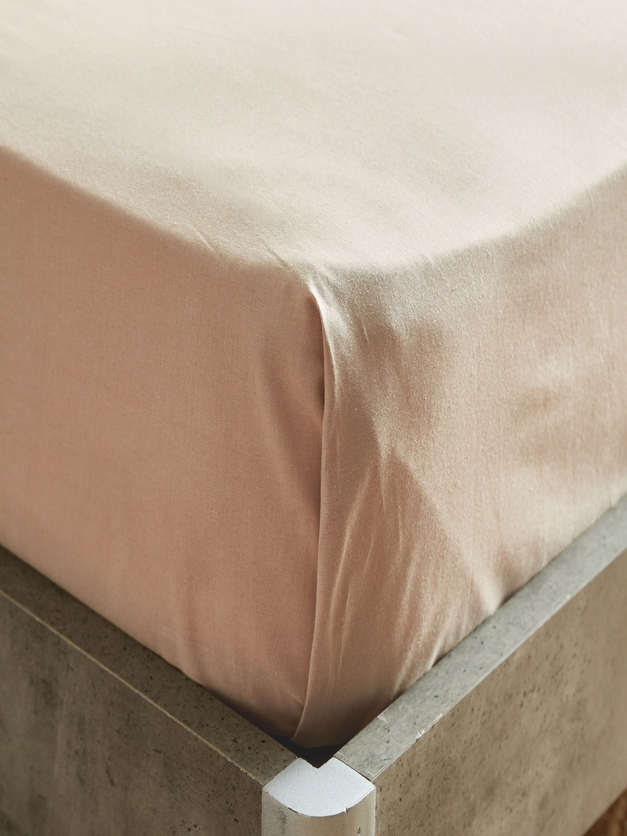 Ballina Solid Cotton Twin Flat Sheet - 170x260 cm