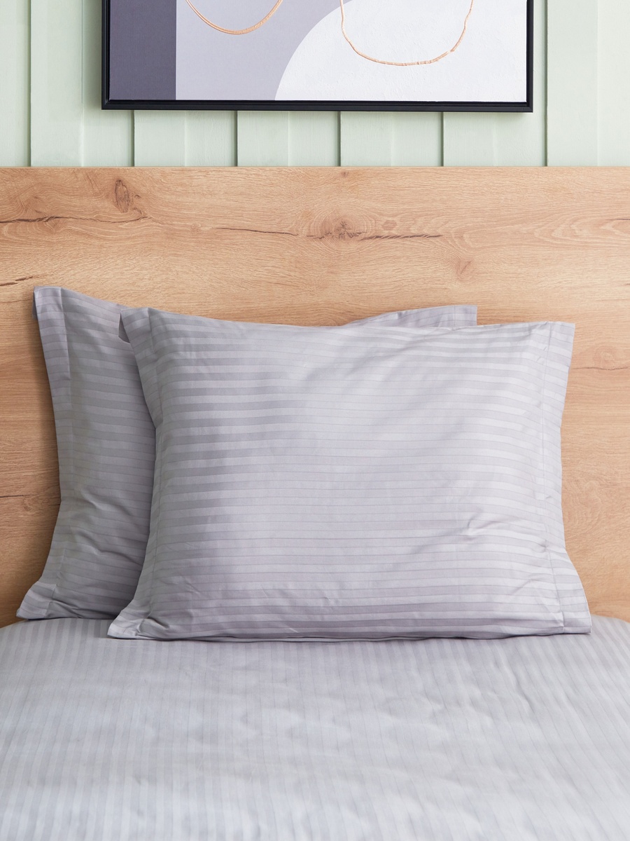 Hamilton 2-Piece BCI Cotton Pillowcase Set with Flange - 50x75+15 cm