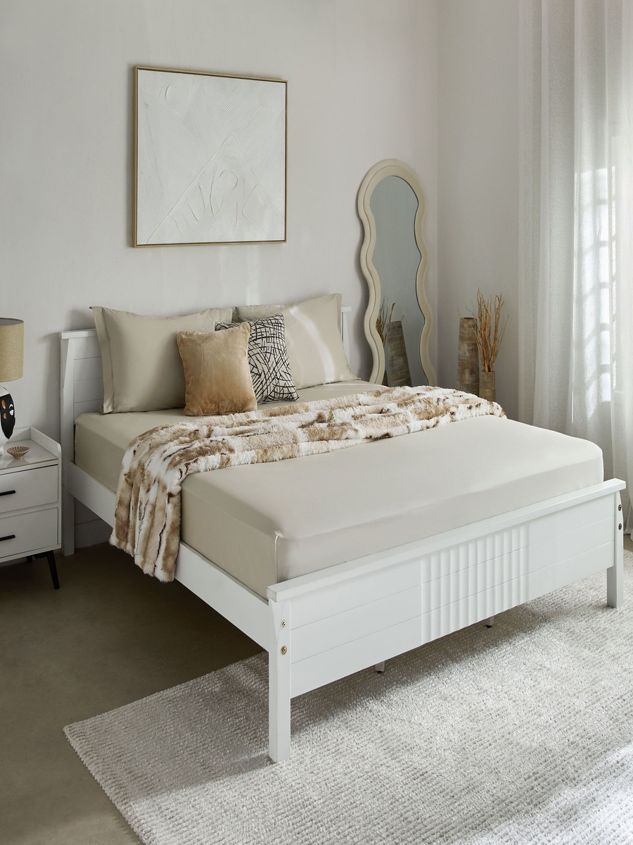 Purely-Percale 2-Piece 300TC Percale Pillowcase Set with Flange - 50x75+15 cm
