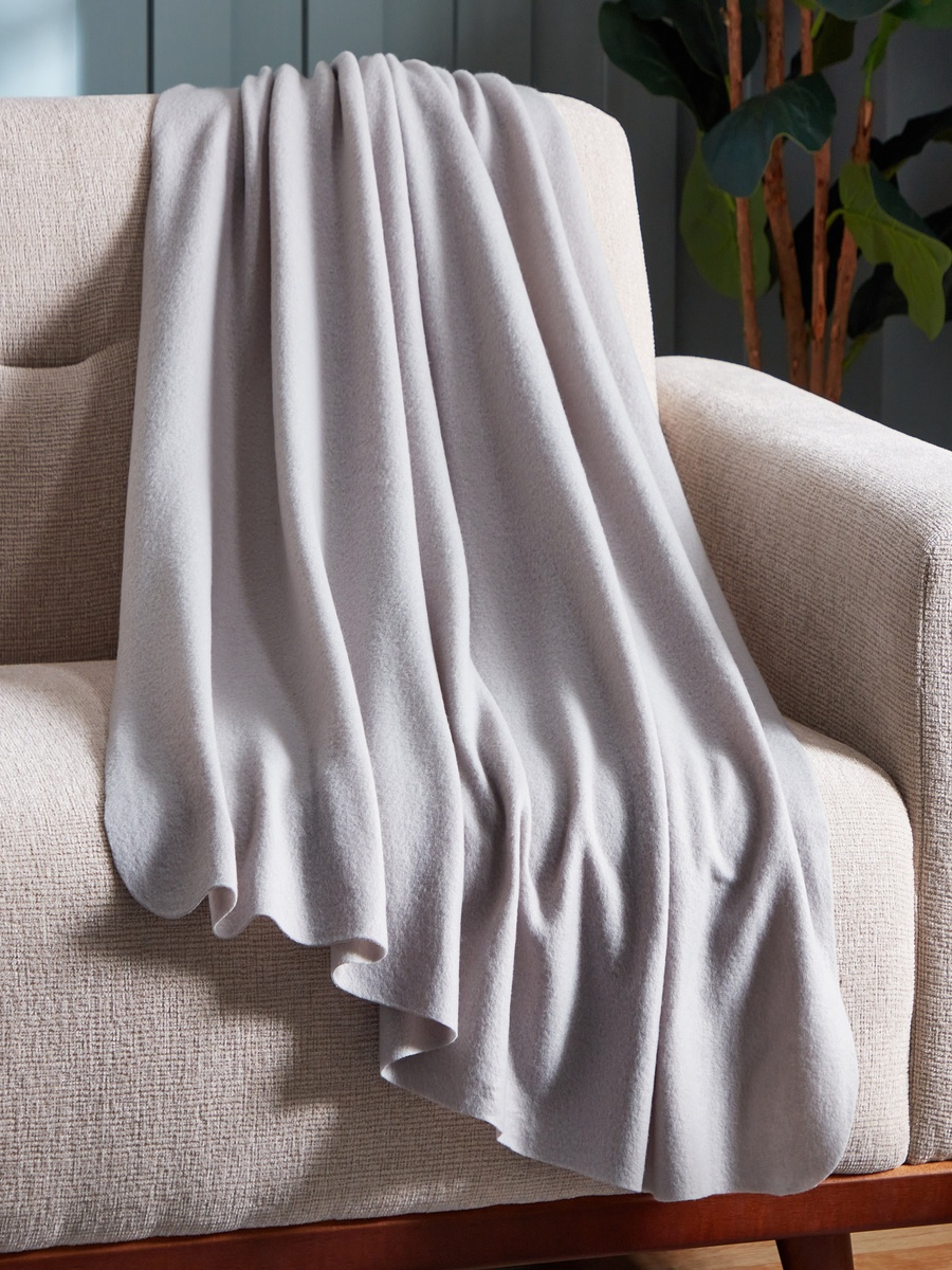 Atlanta Solid Recycled Polar Fleece Throw - 120x160 cm