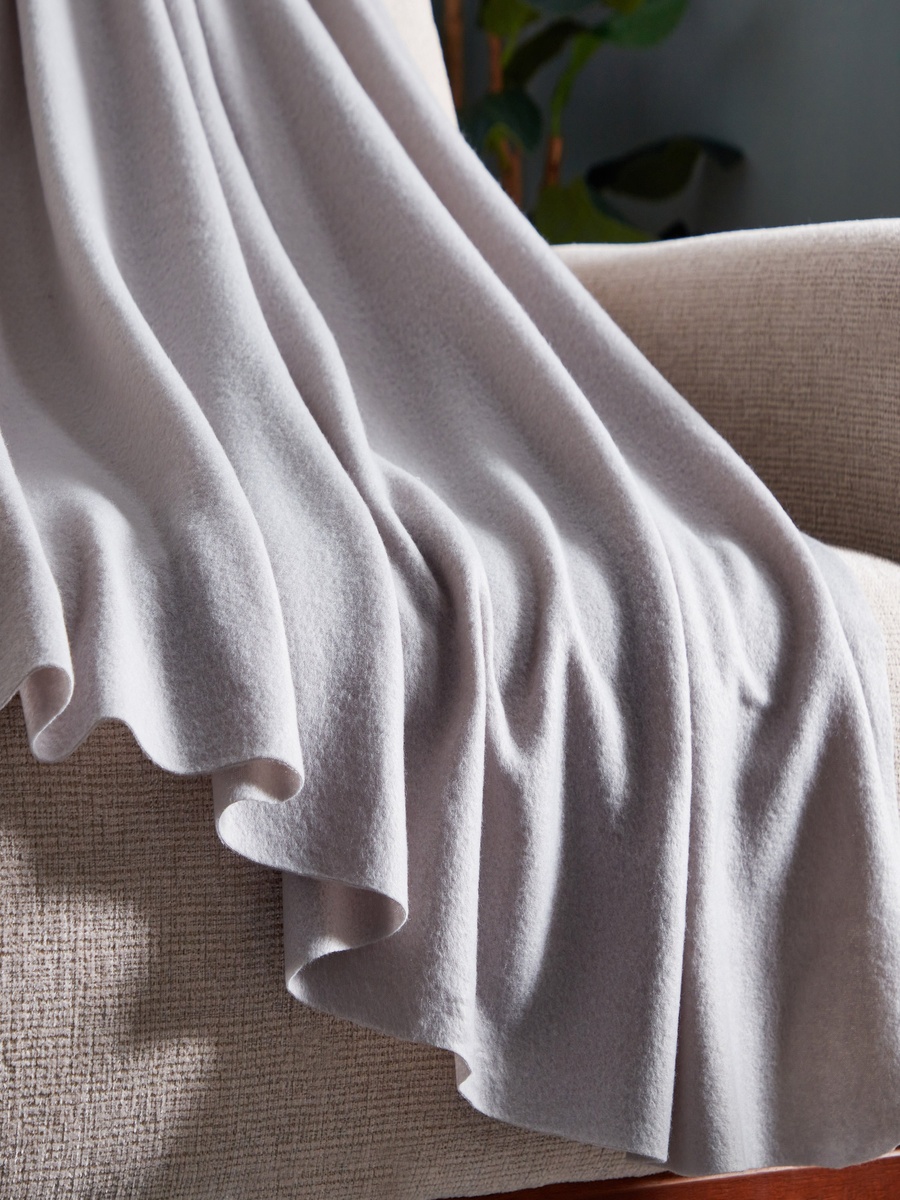 Atlanta Solid Recycled Polar Fleece Throw - 120x160 cm