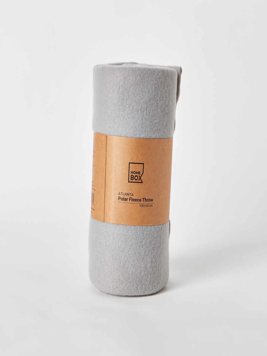 Atlanta Solid Recycled Polar Fleece Throw - 120x160 cm